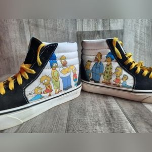 VANS THE SIMPSONS 📺 US Mens 6 Womens 7.5 Checkerboard Sneakers